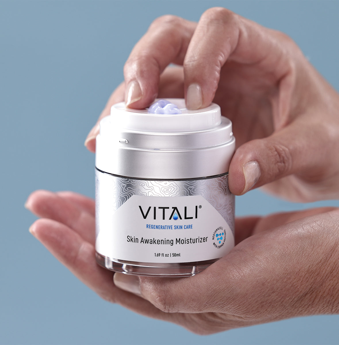 Skin awakening moisturizer from Vitali Skin Care.